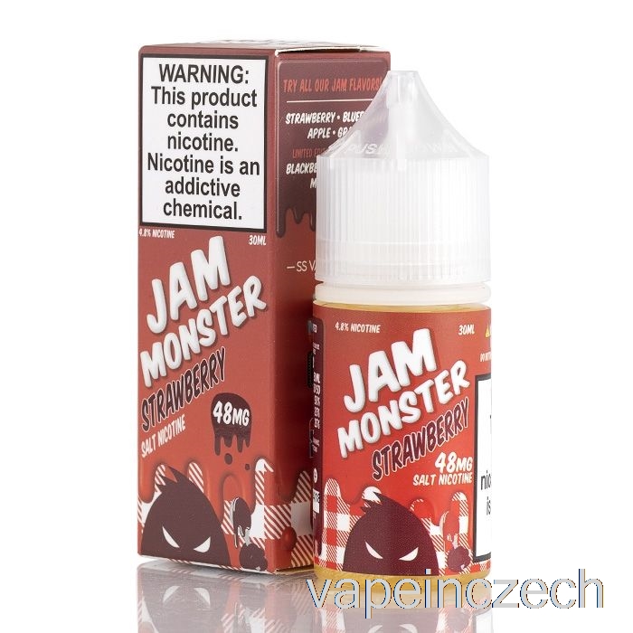 Jahoda - Džem Monster Salts - 30ml 24mg Vape Bez Nikotinu